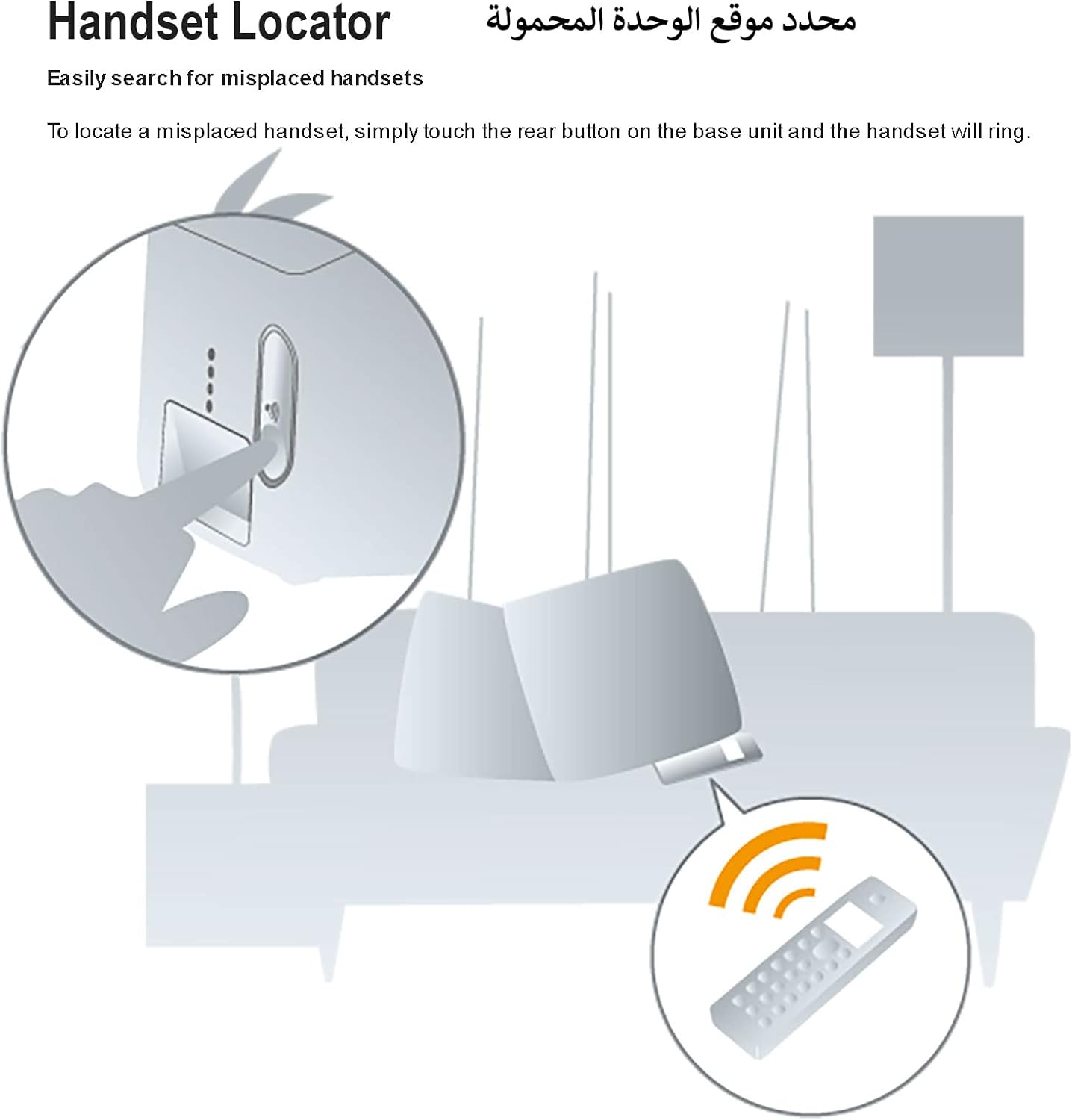 Panasonic Single Line 2.4GHz Digital Cordless Telephone - Black